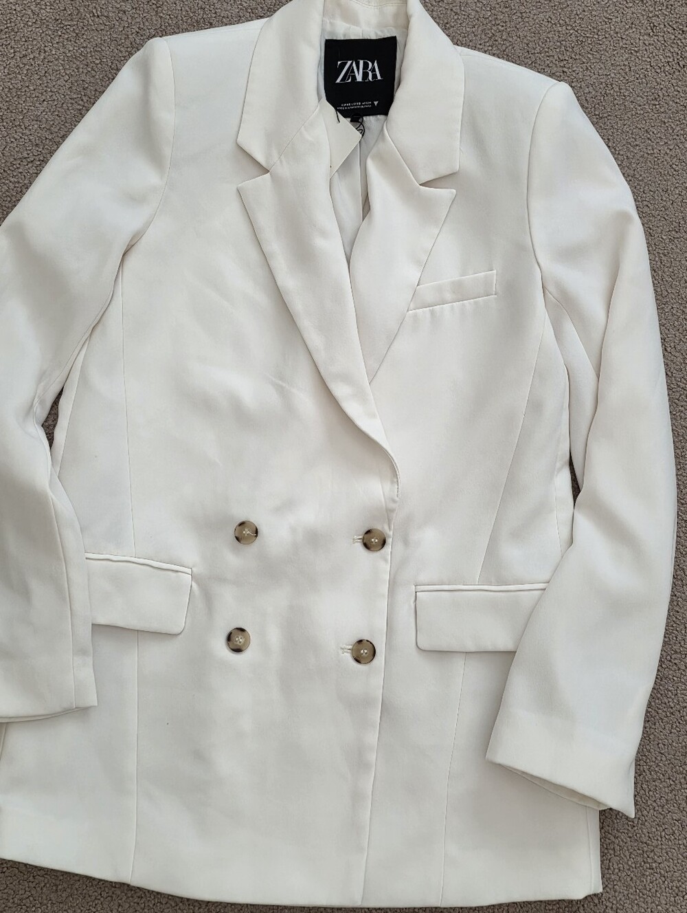 Zara Straight Cut Oversized Blazer NWT Size XS - Picture 17 of 17